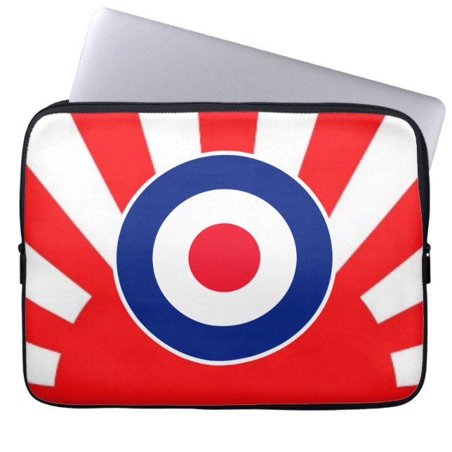 MOD Target Roundel Sunburst Style Laptop Sleeve (Front)