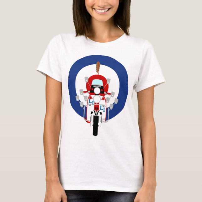 Mod Target Scooter T-Shirt (Front)