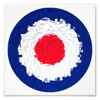 Mod Target with effect applied Photo Print