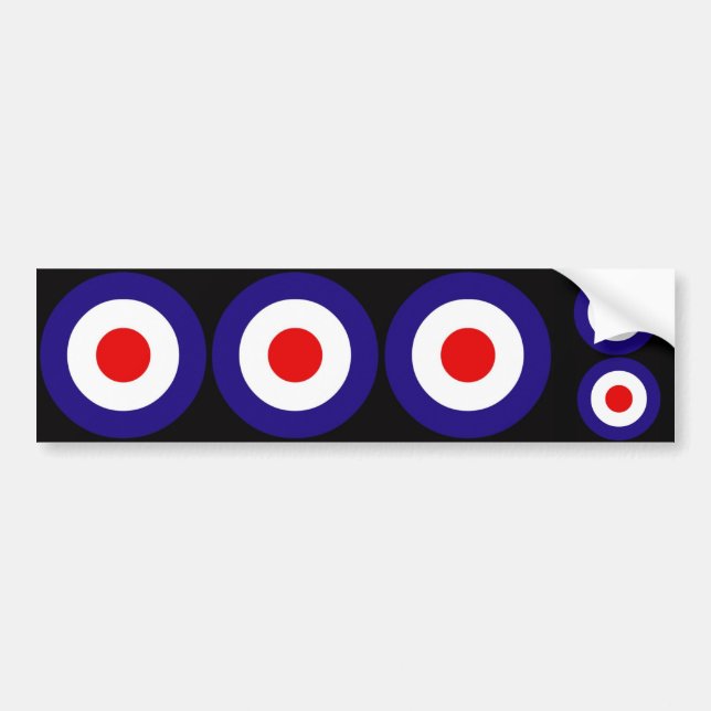 Mod Targets Bumper Sticker (Front)