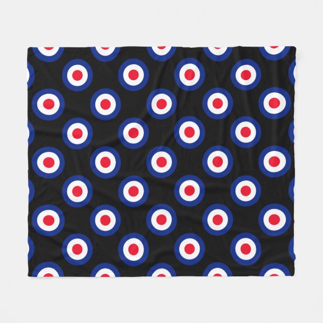 MOD Targets Roundel on Checkers Fleece Blanket (Front (Horizontal))
