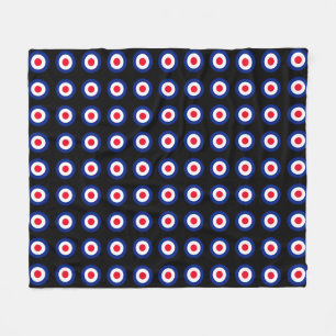 MOD Targets Roundel on Checkers Fleece Blanket