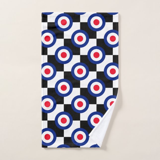 MOD Targets Roundel on Checkers Hand Towel (Hand Towel)