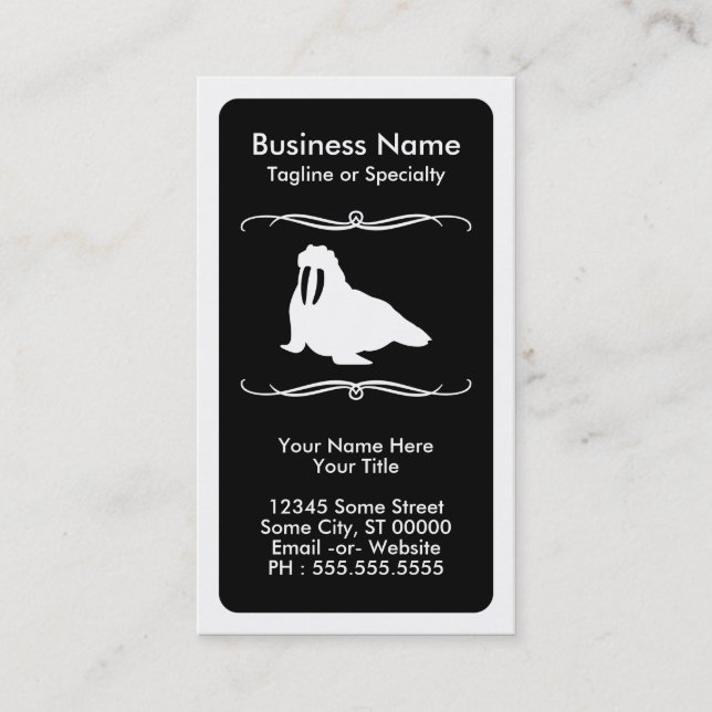 mod walrus business card (Front)