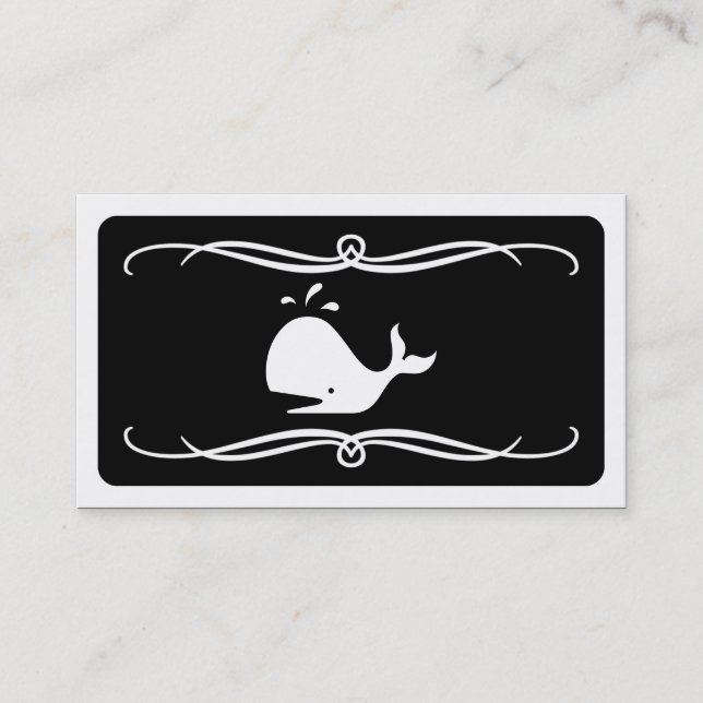 mod whale (colour customizable) business card (Front)
