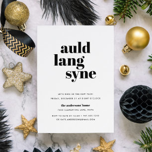 Mod Wish Invitation du réveillon du Nouvel An