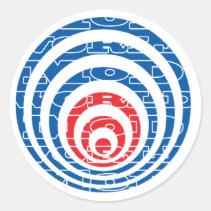 Mod World Target Classic Round Sticker