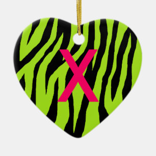 Mod Zebra Ceramic Ornament