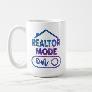 Mode Agent Immobilier Activé sur Tasse à Café Cade