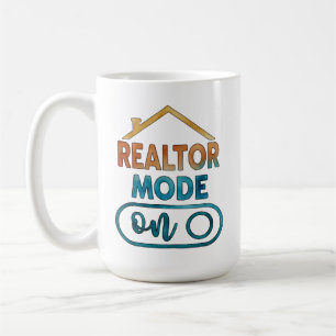 Mode Agent Immobilier Activé sur Tasse à Café Cade