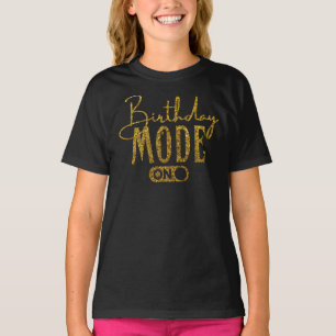 Mode anniversaire sur T-shirt