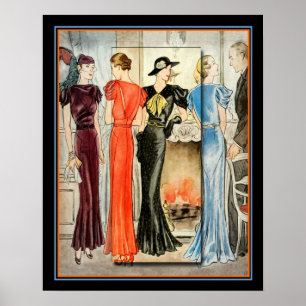 Mode Art déco Imprimer 16 x 20