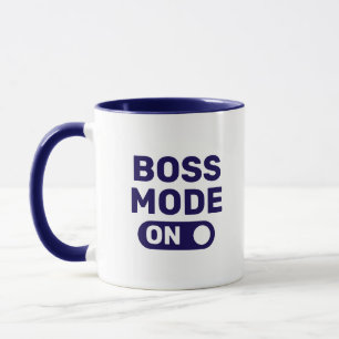 Mode basse Typographie Bleue Tasse de café