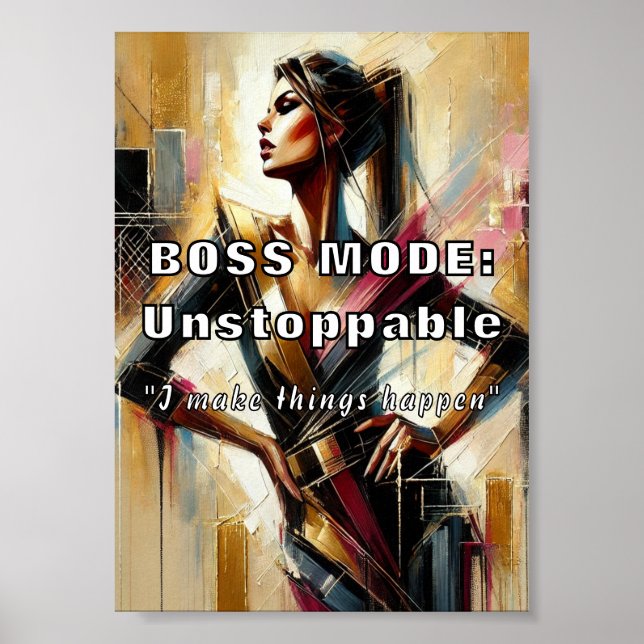 Mode Boss : Affiche imprenable (Devant)