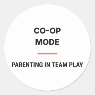 Mode Co-Op Parenting En Équipe Autocollant