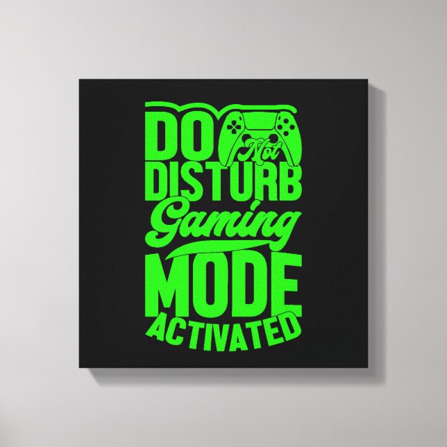 Mode de jeu Ne pas déranger activé Toile imprimée (Recto)