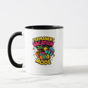 Mode de vacances permanent - Mug Tropical amusant