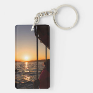Mode de vie égéen en bateau au coucher du soleil e