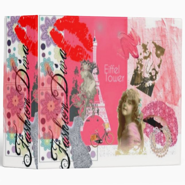 MODE DIVA CARNET AVERTISSEMENT CLASSEUR - CADEAUX  (Devant/Côté)