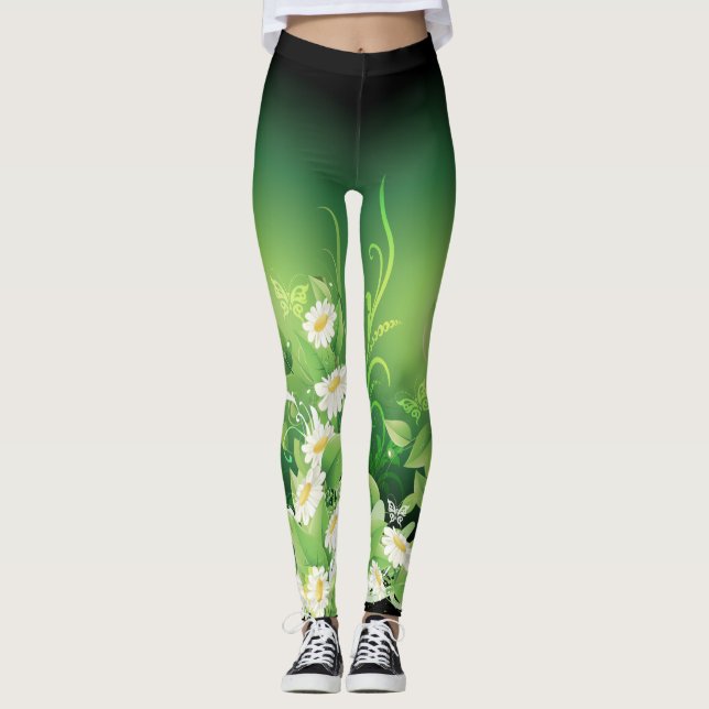 Mode florale 7 Leggings (Devant)