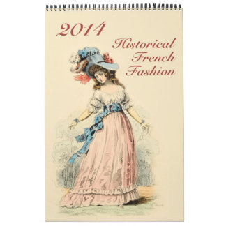 Mode française historique de calendrier imprimée