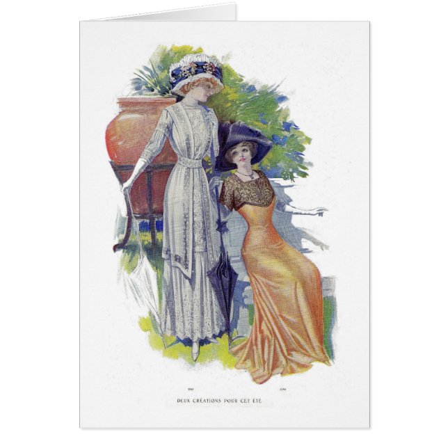 Mode française vintage à partir de 1910 (Devant)