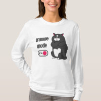 Mode Grumpy sur drôles gros chat T-Shirt