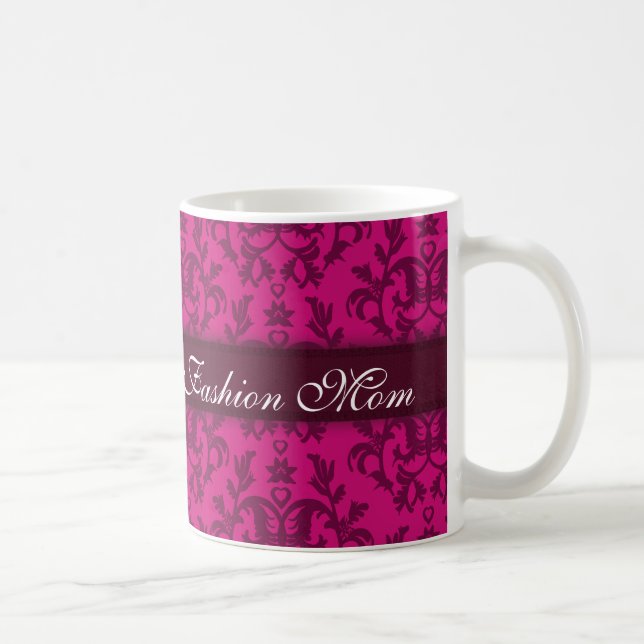 Mode Maman damasser riche mère rose tasse (Droite)