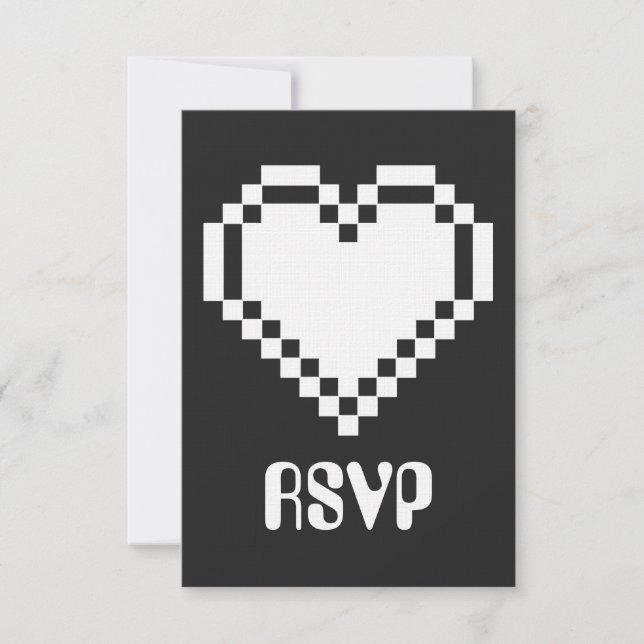 Mode multijoueur avec carte RSVP noire (Devant)