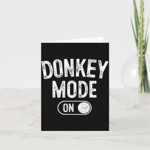 Mode On Costume Funny Farmer Gift Falm Animal Love Card