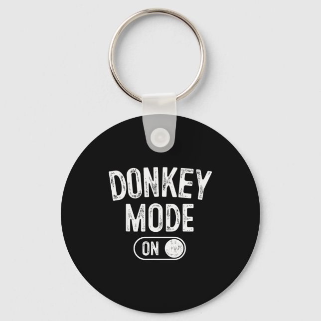 Mode On Costume Funny Farmer Gift Falm Animal Love Keychain (Front)