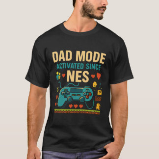 Mode papa Activé NES Retro Gamer Art T-Shirt