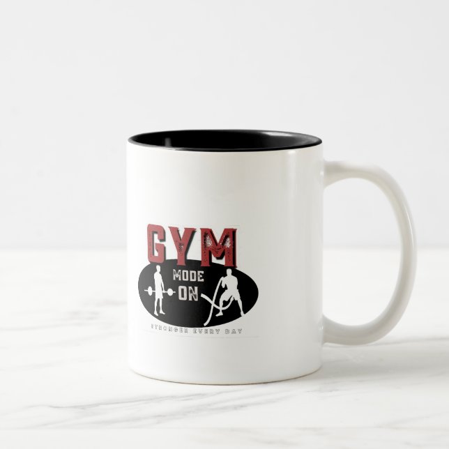 Mode Salle De Sport Sur Mug Café - Plus Fort Chaqu (Droit)