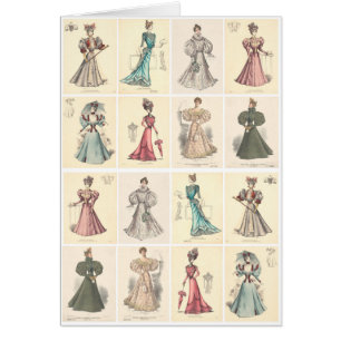 Mode vintage Victorienne femmes en robe fantaisie