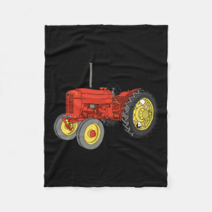 Model 25 Tractor 1932 Vintage Farming Product Fleece Blanket