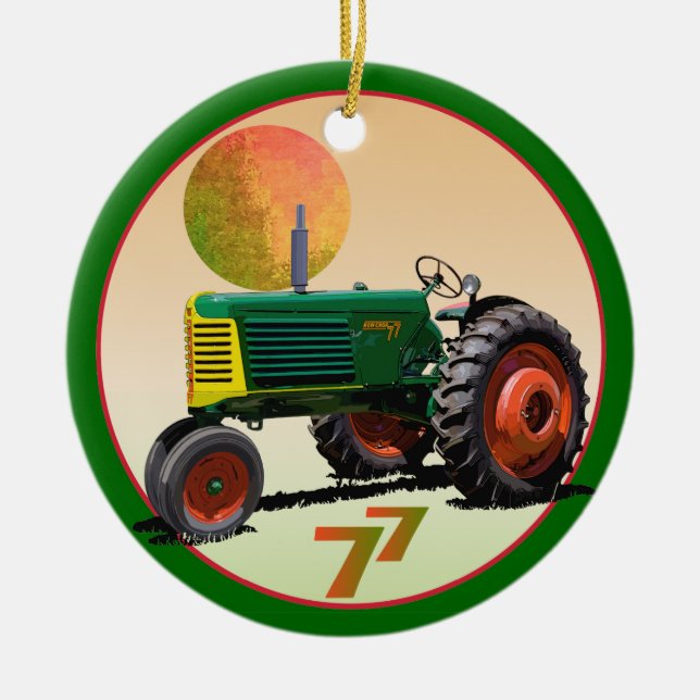 Model 77 Row Crop Ceramic Ornament (Front)