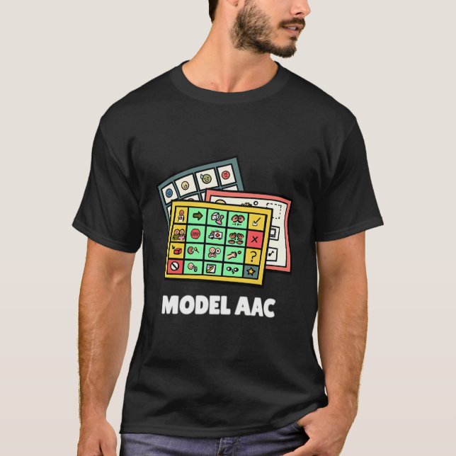Model Aac Core Board Speech Pathologist Speech Pat T-Shirt (Front)