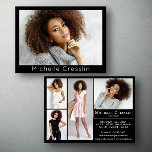 Model Actor 5 Photo Two Sided Comp Card Template