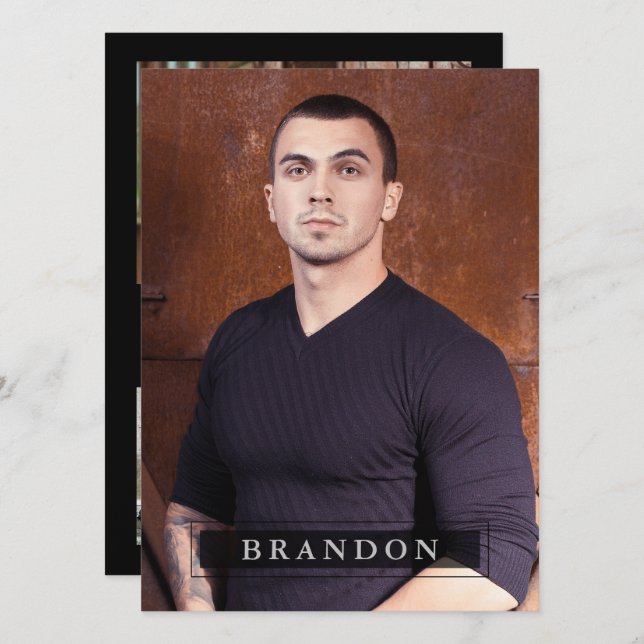 Model Actor Comp Zed Card 5 Photo 5.5x7.5 Pro (Front/Back)