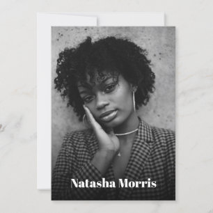 Model Actor Dancer 4 Photo Comp Invitation