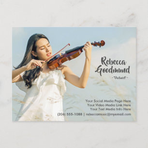 Model Actor Entertainer Photo Comp Template Postcard