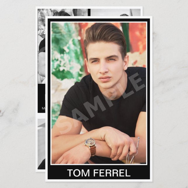 Model Actor Headshot Zed (Front/Back)