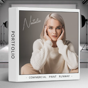 Model Actor Name Photo Portfolio Binder White