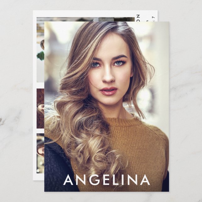 Model Actor Photo Pro Comp Card 5 Photo Back W (Front/Back)