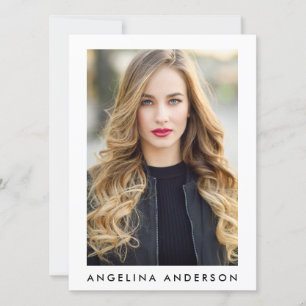 Model Actor Photo Professional Comp Card