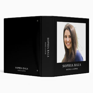 Model & Actor Portfolio Black Design Binder