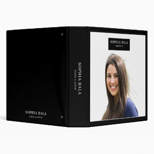 Model & Actor Portfolio Charcoal Minimal Binder