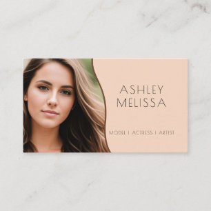 Model, Actors & Artist Fashion Photo Business Card