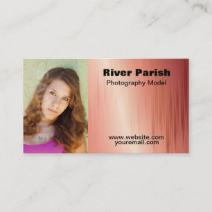 Model Actors Headshot Business Card Template
