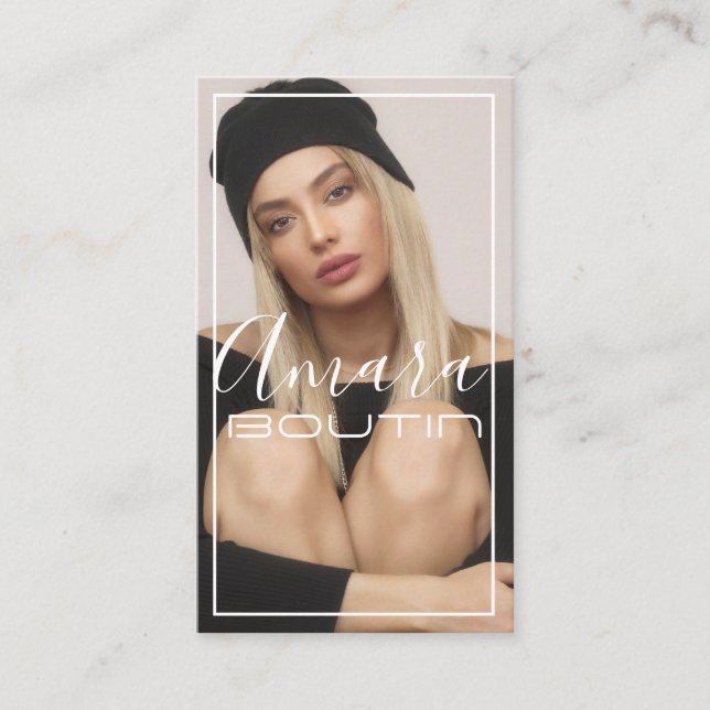 Model Actress Business Card (Front)